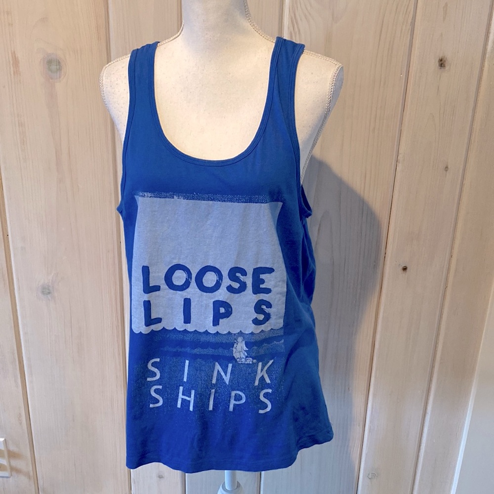 Whalebone loose lips sink ships tank top